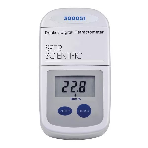 Pocket Digital Refractometer - Brix 0 to 65%, Sper Scientific, Mfr#: 300051